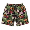 thumbnail image 3 of Uemuo Tropical Flowers (2) Pattern Men's Swim Trunks Hawaiian Beach Bathing Suit Swimsuits Beach Quick-Dry Shorts with Pockets-3X-Large, 3 of 9