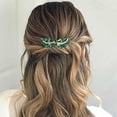 thumbnail image 2 of Peineta para novia, accesorios para el cabello de boda de cristal verde esmeralda, accesorios para fiesta de mujeres y niñas (verde) 7,5*4,5 cm, 2 of 5
