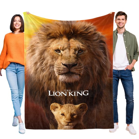 The Lion King Blanket Flannel Soft Sofa Bed Throw for Sofa Birthday Gift