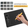 thumbnail image 3 of Jinsinto Magic Magnetic Drawing Board Drawing Board Magnet Pad with Pen for Kid Educational Toy Creativity Tablet ABS Tablet Drawing Board Free Game Drawing Black(Black), 3 of 5
