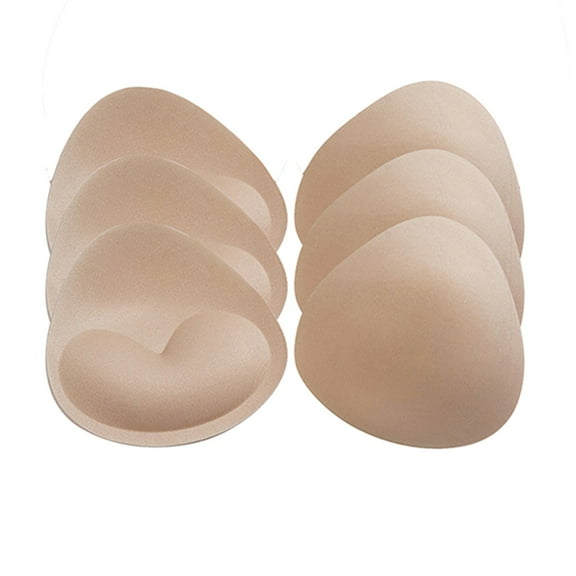 WTXUE Bra Accessories | Bra Inserts Bikini Bra Shade Pads Insert of Pairs Heart Pads Bra Underwear 3 Removable Accessory | 3 Pieces