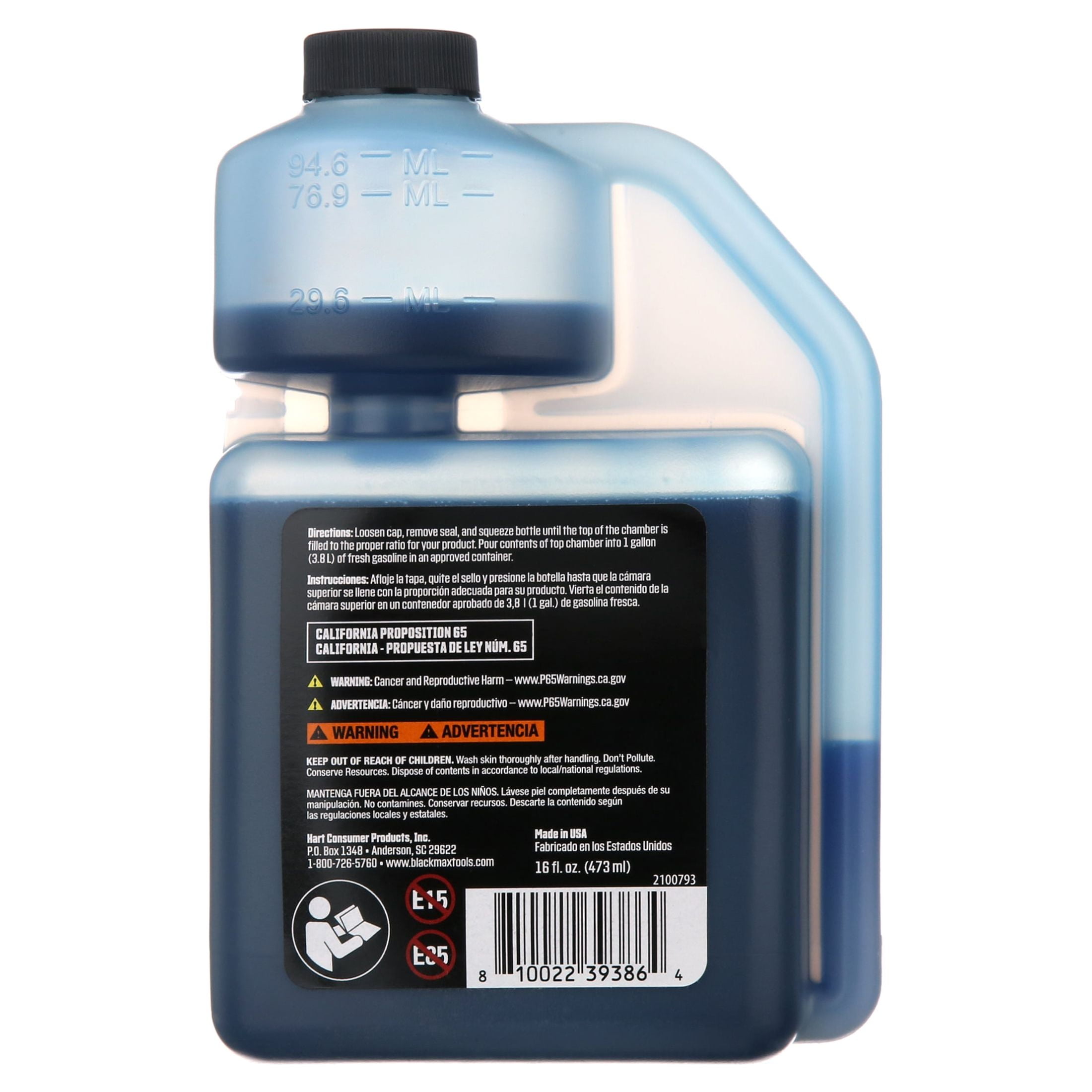 Black Max 16oz Synthetic Blend 2-Cycle Oil, Makes 6 Gallons