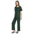thumbnail image 2 of Inkmeso Top Pajama Set Women Solid Sleepwear Pj Loungewear 2 Piece Set Nightwear, 2 of 7