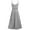 Gray, variant on BadPiggies Women's Plus Size Midi Dress Casual Spaghetti Strap Cami Sleeveless V-neck Solid Sundress for Party Summer Beach (S, Orange)