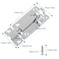 thumbnail image 2 of HSHDLDF 4PCS 3" Barrel Bolt Latch Door Security Slide Latch Lock Stainless Steel Barrel Bolt Slide Lock Latch Hardware for Door Brushed Finish Sliding Lock with 24 Screws, 2 of 7