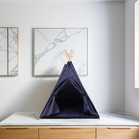 PBPBOX pet teepee Pet Teepee Tent Oxford Cloth Security for Pets 1Pack 15.7*15.7*19.7in