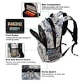thumbnail image 5 of FORMRS Unisex Backpack Elementary School Travel Bookbag with Reflective Stripes, Snowy Winter, 5 of 7
