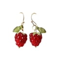 thumbnail image 4 of Tachiuwa Raspberry Earrings Beach Sweet for Women Ladies for Anniversary Festive Gift Short Drop, 4 of 9