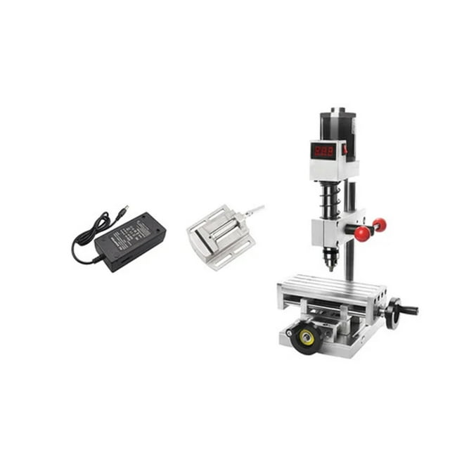 Electric Tapping Machine Small Milling Machine Desktop Mini Small Table Drilling Desktop Home Punching Machine ,Easy to Operate