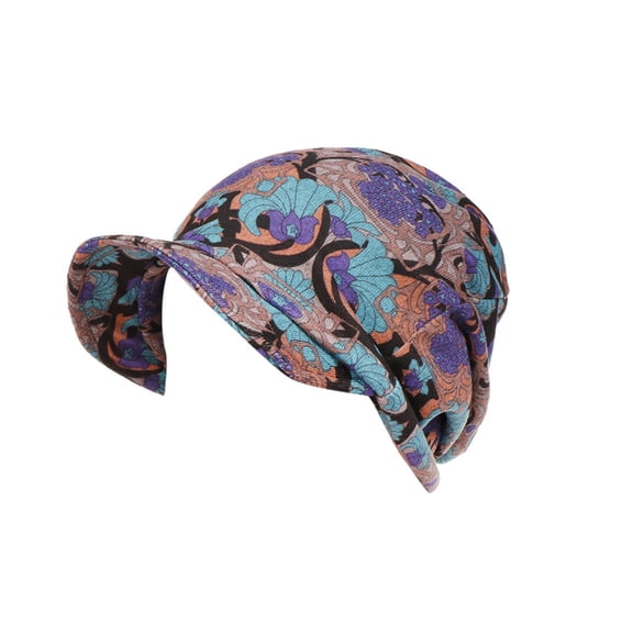 MEICHEN Turbans for Women Fashion Women Floral Print Cotton Keep Warm Winter Wide-Brimmed Hat Turban Cap All Seasons Fashion Must Have