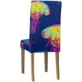 thumbnail image 4 of ZHANZZK Funny Jellyfish Stretch Chair Cover Protector Seat Slipcover for Dining Room Hotel Wedding Party Set of 6, 4 of 6