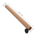 thumbnail image 2 of KALLORY 10Pcs Kraft Paper Poster Carrier Tubes with Plastic Caps for Mailing and Storage, 2 of 7