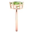 thumbnail image 3 of Solitaire Engagement Ring for Women - 2ct Natural Peridot in 18K Rose Gold Promise Ring, 3 of 6