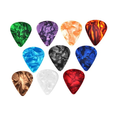 Guitar Pick Acoustic - 10 Pcs Guitar Picks Guitar Pick Holder Set For Acoustic Guitar Electric Guitar Bass Ukulele Stick On Holder Picks Random Color Walmart Canada