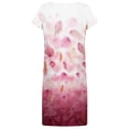 thumbnail image 5 of SMihono Robe d'Été Bohème pour Femmes Grande Taille Robes à Manches Courtes Mode Fleurs Imprimées Taille Robe d'Été Col en V Longueur Genou, 5 of 5