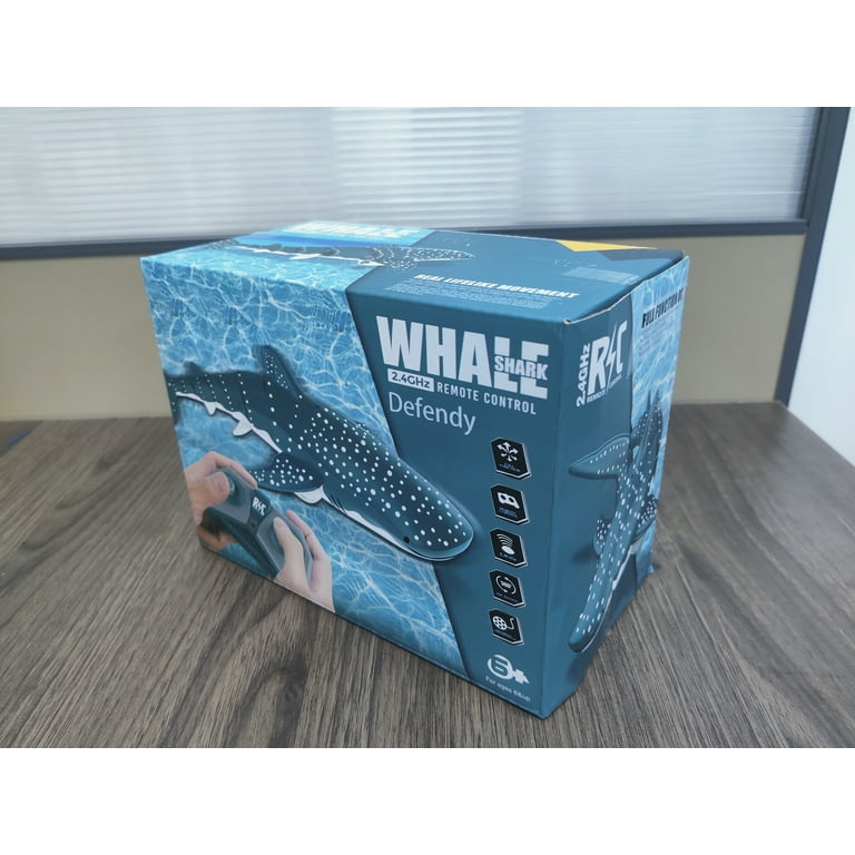 Defendy New Upgrade Pool Toys Remote Control Whale Shark Toys