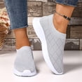 thumbnail image 6 of Women's Knitting Flat Sneakers Breathable Elastic Woven Mesh Comfortable Arch Support Orthopedic Slip-on Non-Slip Sport Shoes Comfy Lightweight Walking Running Tennis Gym Casual Athletic Loafers 36, 6 of 7