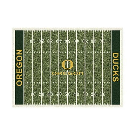 - College Home Field Oregon Area Rug-Color:Home Field,Material:Nylon,Size:3'10