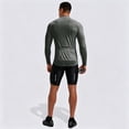 thumbnail image 5 of 2026 Men's Long Sleeve Sun Shirts Stand Collar 1/4 Zip Up Fishing Running Rash Guard Outdoor Lightweight T-Shirts,Dark Gray,M, 5 of 6