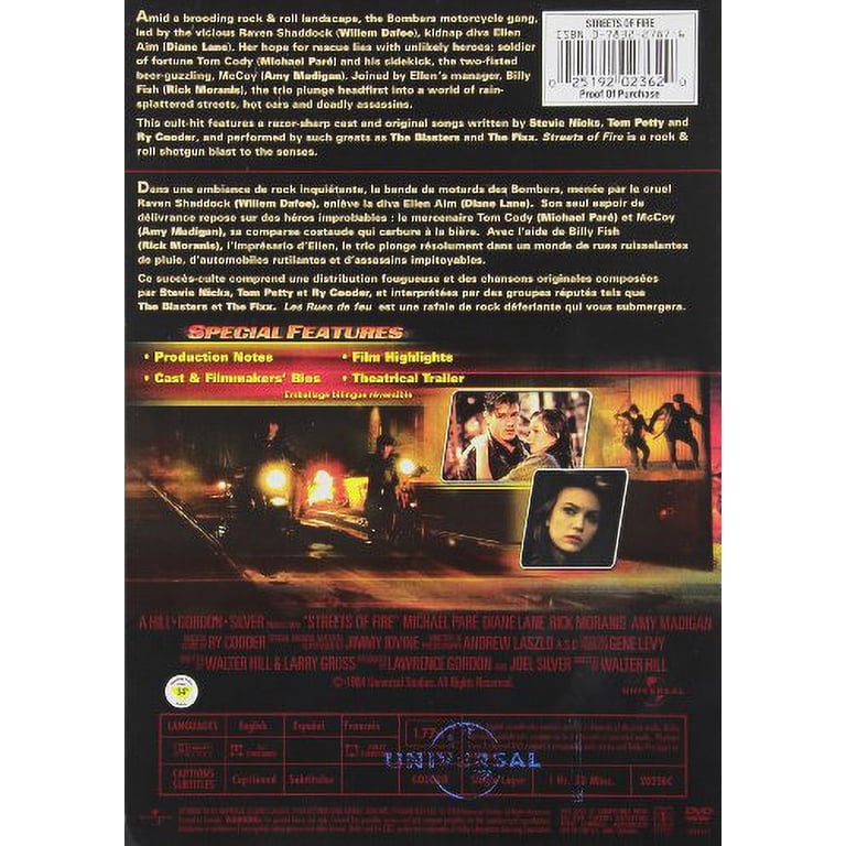 Universal Studios Streets of Fire Action & Adventure Movie (DVD
