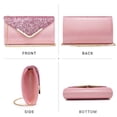 thumbnail image 4 of Bolso de noche Dasein para mujer, formal, con correa para el hombro, 4 of 7