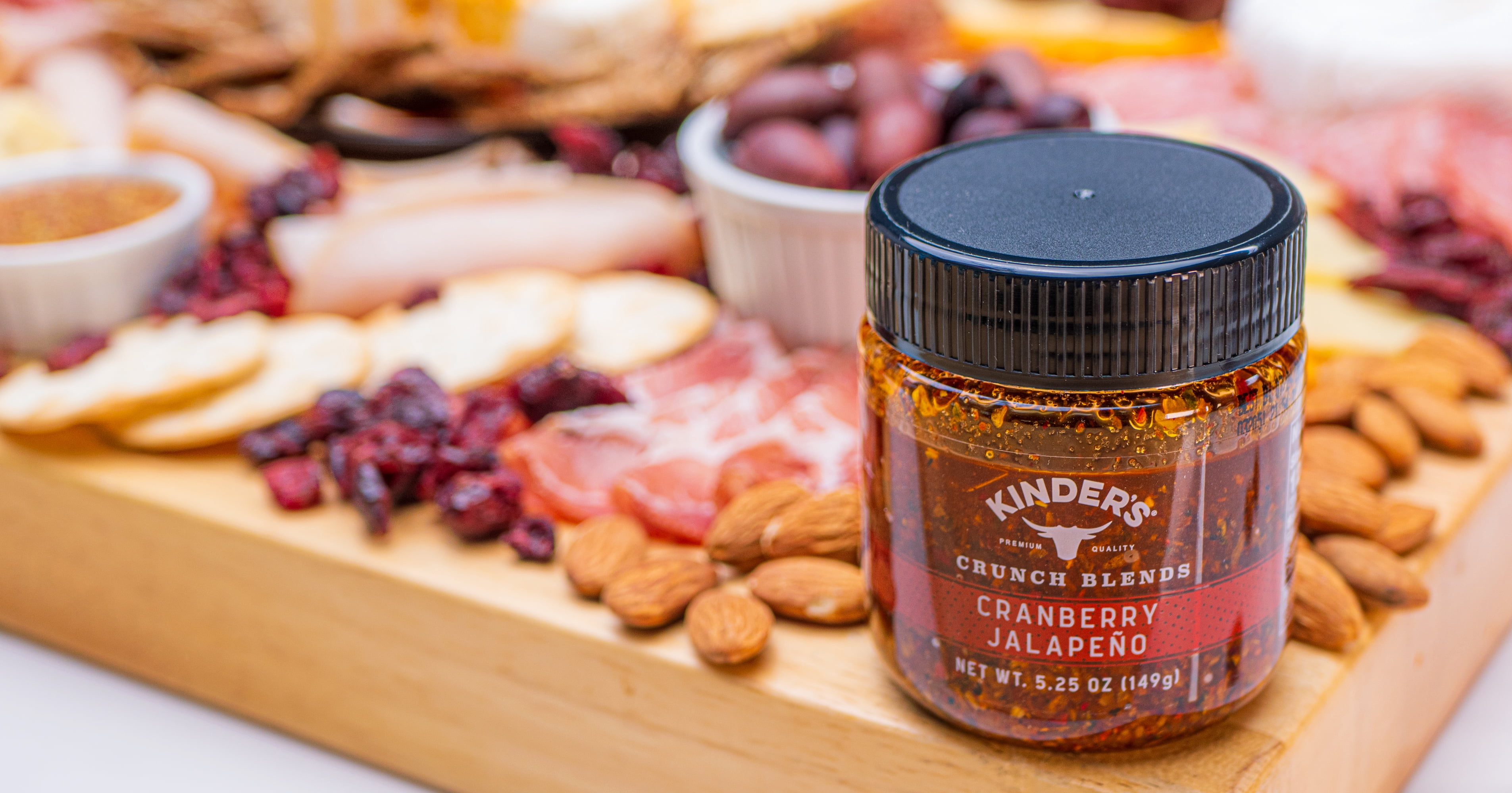 (2 pack) Kinder's Crunch Blends Cranberry Jalapeno Sauce, 5.25 oz