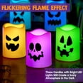 thumbnail image 2 of Control remoto JOYIN de 6 velas LED para Halloween que cambian de color, 2 of 8