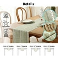 thumbnail image 3 of Dalrosia Farmhouse Table Runner Boho Style Linen 72 Inch Long, Handmade Rustic Table Runner with Tassels for Holiday Party Dining Room Kitchen,13“ x 72” Long Dresser Scarf, 3 of 5