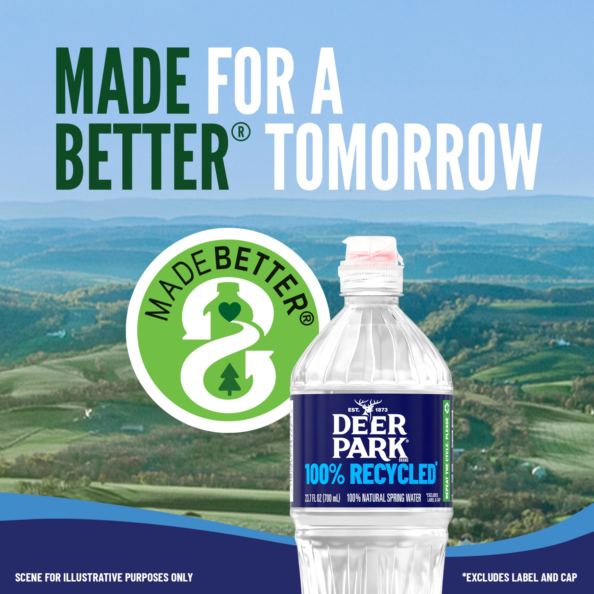 Deer Park® Natural Spring Mini Bottled Water, 12 bottles / 8 fl oz - Harris  Teeter