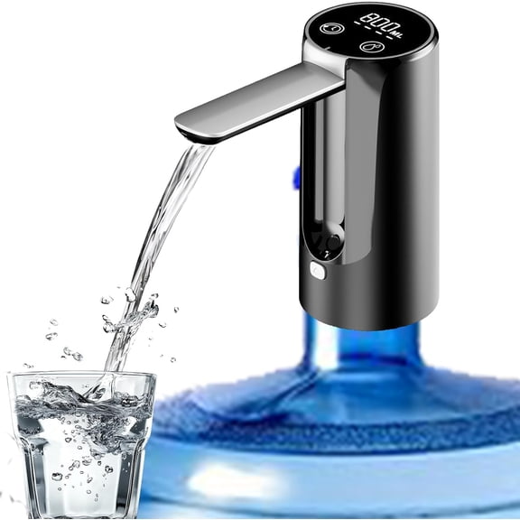 CATPAN Water Dispenser for 5 Gallon Bottle, Portable Electric Water Pump, 4 Dispense Modes, Foldable Spout, USB Changing, Water Jug Pump for Home, Office, Camping
