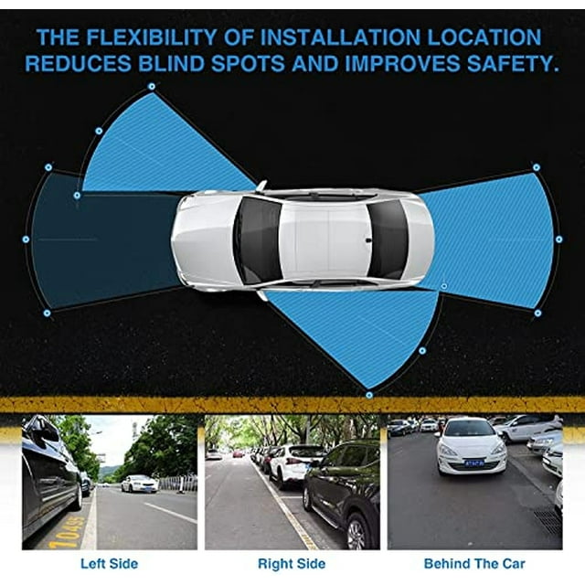 PARKVISION Mini Cámara de visión lateral/ Cámara de visión trasera/Cám