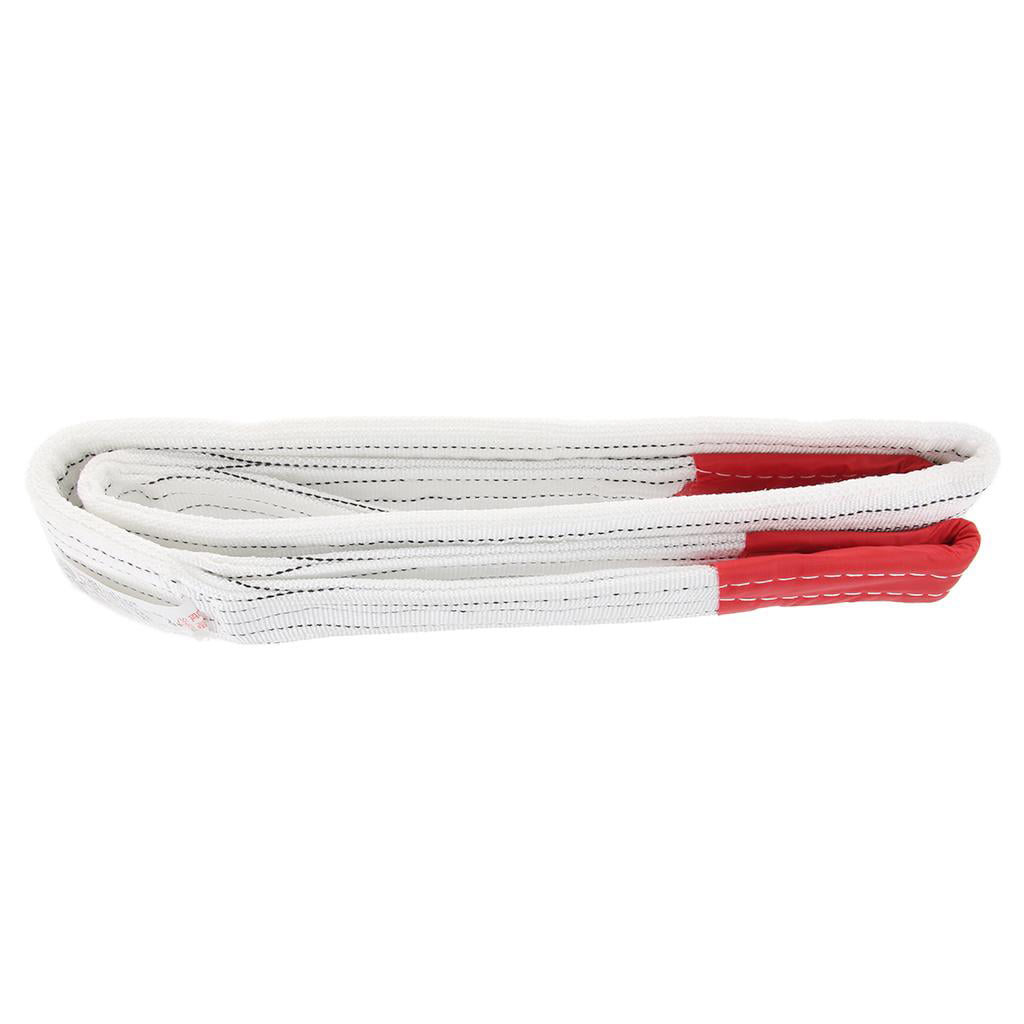 1M 5 Ton Lifting Towing Webbing Sling Recovery Strap Rope Reinforced ...