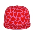 thumbnail image 2 of Fotbe Love Heart Flat Bill Visor Cap Classic Snapback Hat Polyester Foam Trucker Hat Trucker Cap Adjustable Baseball Cap, 2 of 9