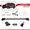 thumbnail image 4 of Compatible with Kia Sportage 2023-2025 FLY Model Car Roof Rack Cross Bar Grey Aluminium 2 Bars, 4 of 8