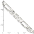 thumbnail image 4 of Auriga 925 Sterling Silver 7.5 mm Figaro Anchor Chain Necklace for Mens 20", 4 of 6