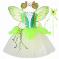 thumbnail image 4 of Disfraz de hada Tiana Tinker de rana para niñas, ropa de cosplay para fiesta de cumpleaños de Halloween, vestido de princesa con tutú de hada de duendecillo de flores para niños, 4 of 5