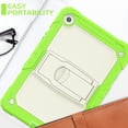 thumbnail image 5 of for Samsung Galaxy Tab A9 8.7" 2023 SM-X110 / SM-X115 Case, Kickstand 3 in 1 [Soft & Hard] Hybrid Heavy Duty Rugged Anti-Slip Scratch Resistant Case with Screen Protector Shoulder Strap, Green, 5 of 9