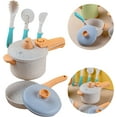 thumbnail image 3 of Pretend Play Kitchen Accessories Toys Set, Cookware Pots and Pans Cooking Utensils Playset Gifts for 3 4 5 Years Old Kids Girls Boys Toddler, 3 of 6