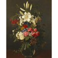 thumbnail image 3 of Ottesen, Otto Diderich 12x14 Black Modern Framed Museum Art Print Titled - Lilies, Roses, Passion Flowers, 3 of 5
