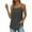 Z3-Grey, variant on Duoif Spaghetti Strap Summer Tank Tops for Women 2025 Loose Fit Pleated Square Neck Sleeveless Shirt Curved Flowy Vest Basic Cotton Tee Womens Tops Casual Brown L