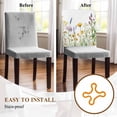 thumbnail image 5 of Spring Wildflowers Chair Covers Set of 6 Colored Flowers Pastoral Wind Chair Back Covers Stretch Removable Washable Slipcovers Protector for Dining Room Kitchen Party Decor, 5 of 5