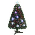 thumbnail image 1 of Árbol de Navidad GOFLAME de fibra óptica preiluminado de 90 cm con luces, 1 of 9