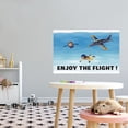 thumbnail image 2 of Skydivers Vinyl Decal Kids Airplane Wall Sticker-Easy to apply and Cost Effective alternative to painting-Home Interior Decor-Size : 20" x 14"., 2 of 4