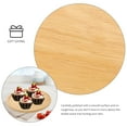 thumbnail image 5 of LOVERLYZ Wood Plate Wood Dinner Plate Round Charcuterie Board Dessert Wooden Tray Dish, 5 of 7