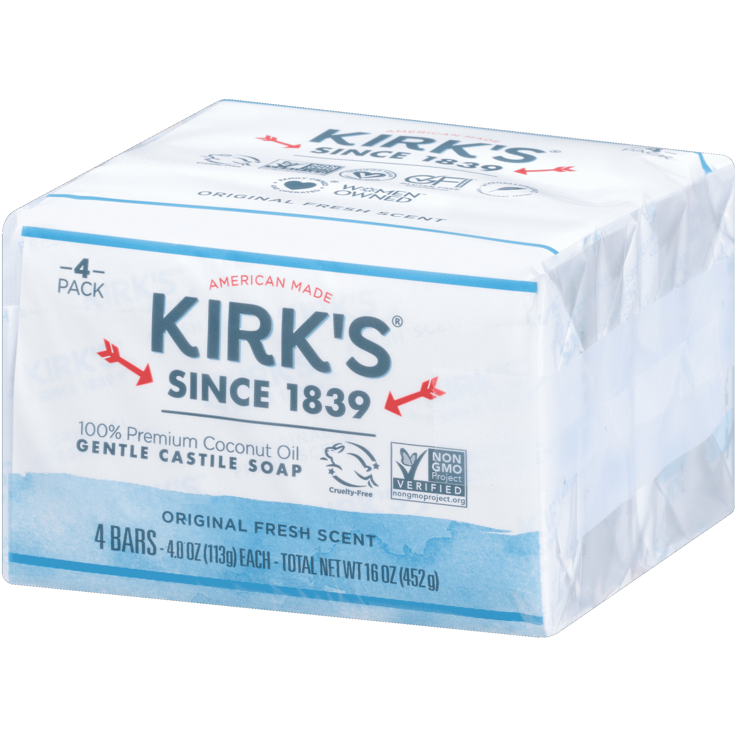 Kirk's Best Bar Soaps, Natural Gentle Castile Soaps