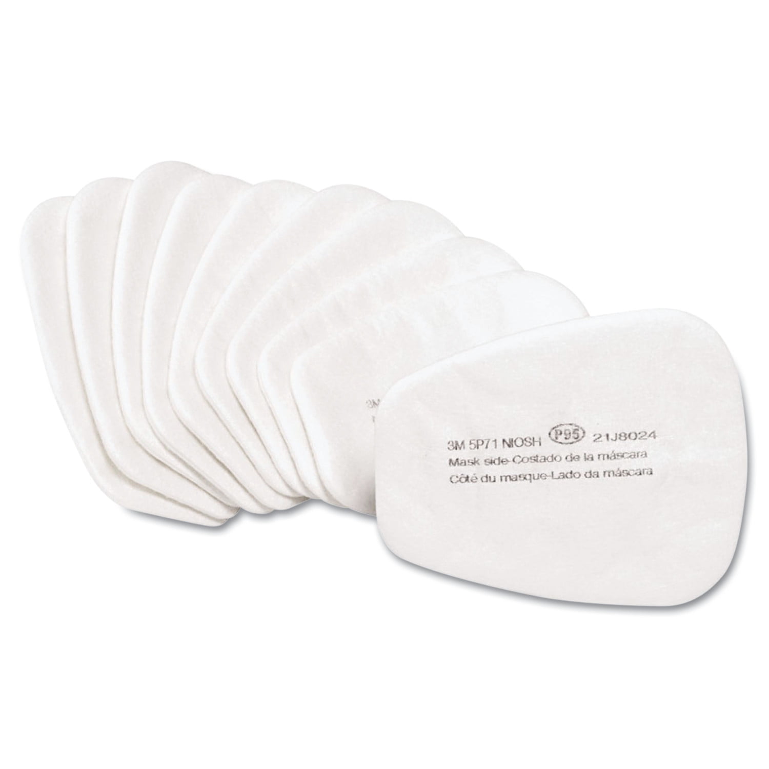 Photo 1 of 3M Particulate Respirator Filter 5P71, P95, 10/Box -MMM5P71