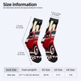 thumbnail image 4 of Four Seasons Universal Socks - 2 Pairs Unisex Trendy Socks with Vintage Car Design & American Flag Pattern Mixed Colors, 4 of 5