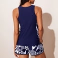 thumbnail image 4 of Summer Tankini Swimsuits for Women Modest Tummy Coverage Bathing Suits with Shorts Royal Blue L, 4 of 6