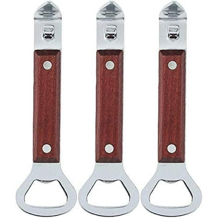 

Norpro Heavy Duty Wood Handle Soda Pop Beer Can Punch and Bottle Opener 3 Pack