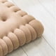 thumbnail image 4 of Soft Plush Chair Cushion - Thick and Comfortable Biscuit Shape Seat Pad for Office, Dining Room, Sofa (Beige, 40x45cm) Banmo, 4 of 5